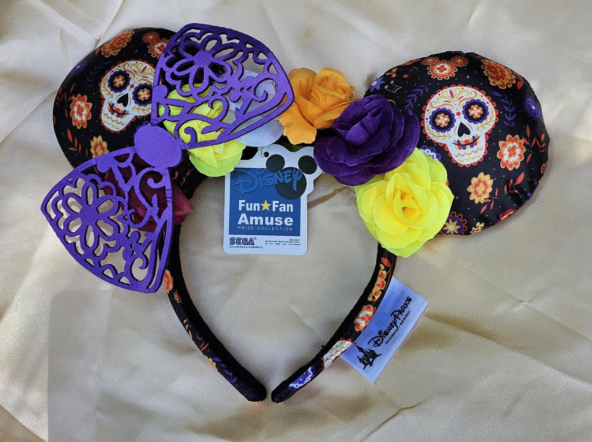 Disney Parks Dia de Los Muertos Coco Minnie Mouse Ears Headband