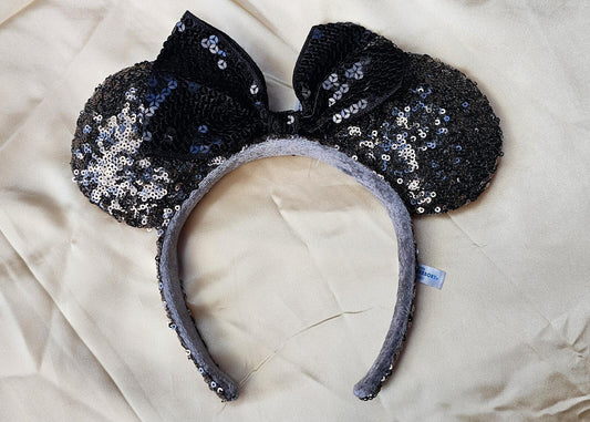 Unique Black Bronze Minnie Ears Headband Disney Tokyo Brown
