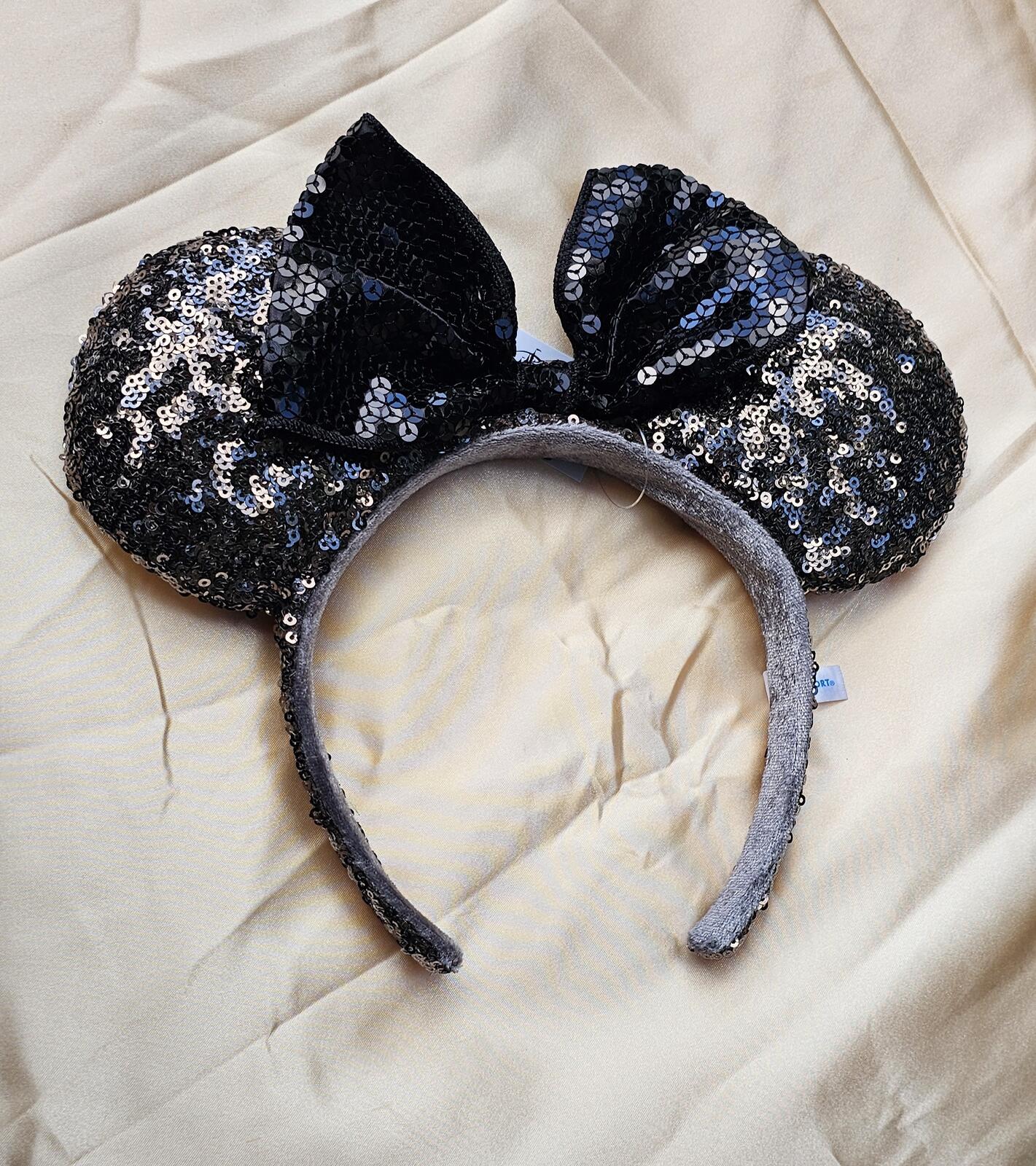 Unique Black Bronze Minnie Ears Headband Disney Tokyo Brown