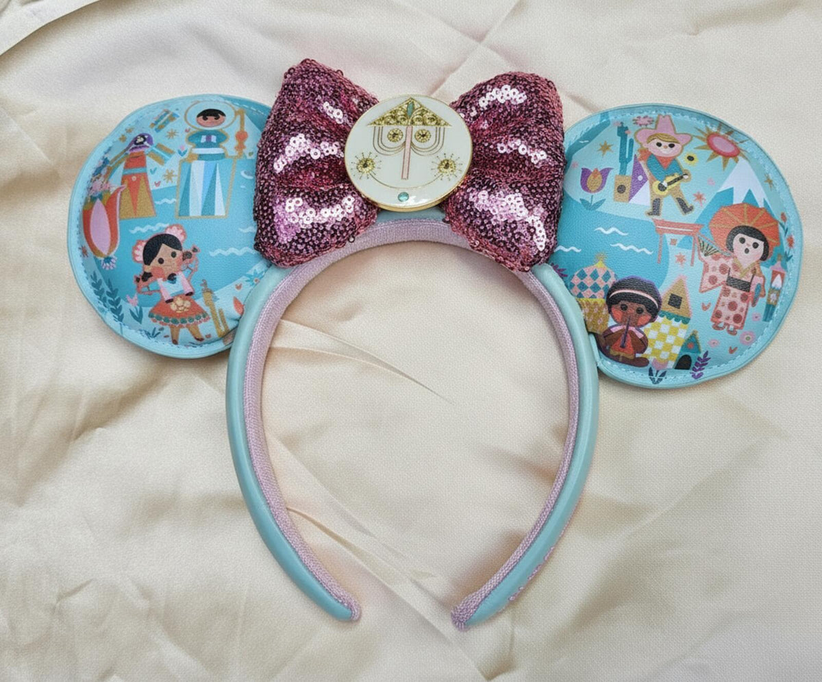 It's A Small World Minnie Ears Mickey New with tags