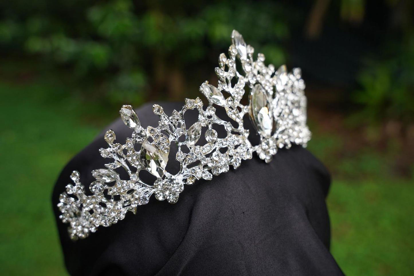Ice Queen Crystal Tiara Bridal Crown Birthday Wedding Gift Diadem diamond silver