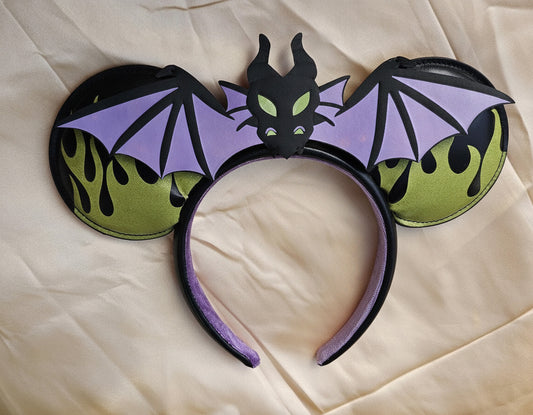 Maleficent Dragon Sleeping Beauty Minnie Ears Headband
