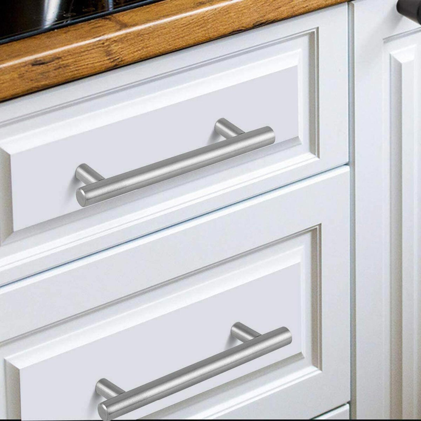 10 Pack 12 inch Brushed Nickel Kitchen Cabinet Pulls Stainless Steel Drawer