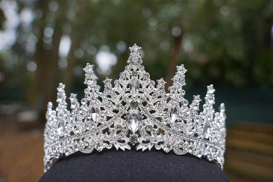 Ice Queen Crystal Silver Crown Tiara, Princess Tiara, Wedding Headband Bridal
