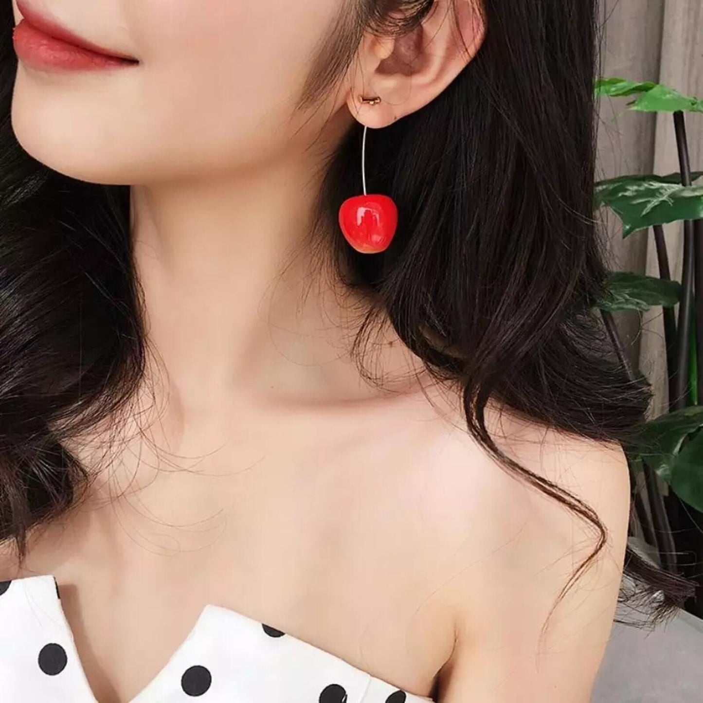 Red Cherry Earrings Dangle Drop Jojo Siwa anime