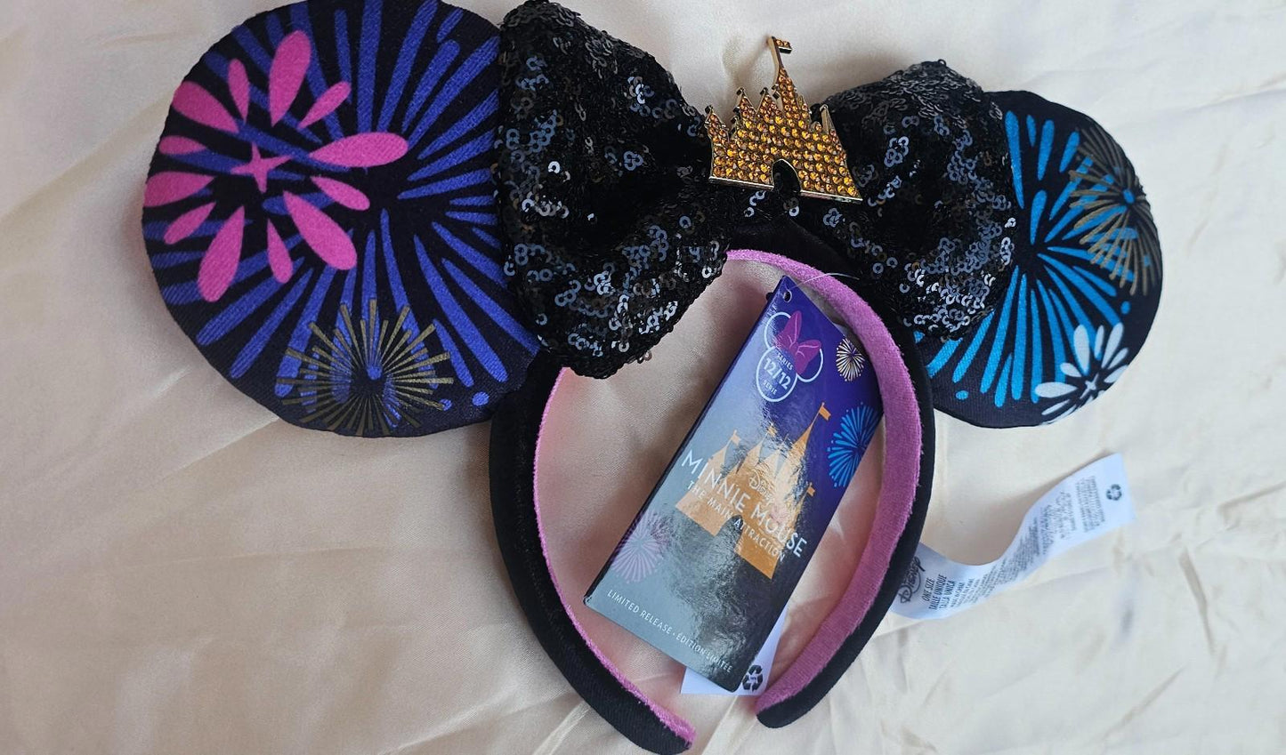 NWT Disney Minnie Mouse Ears The Main Attraction Fireworks Headband