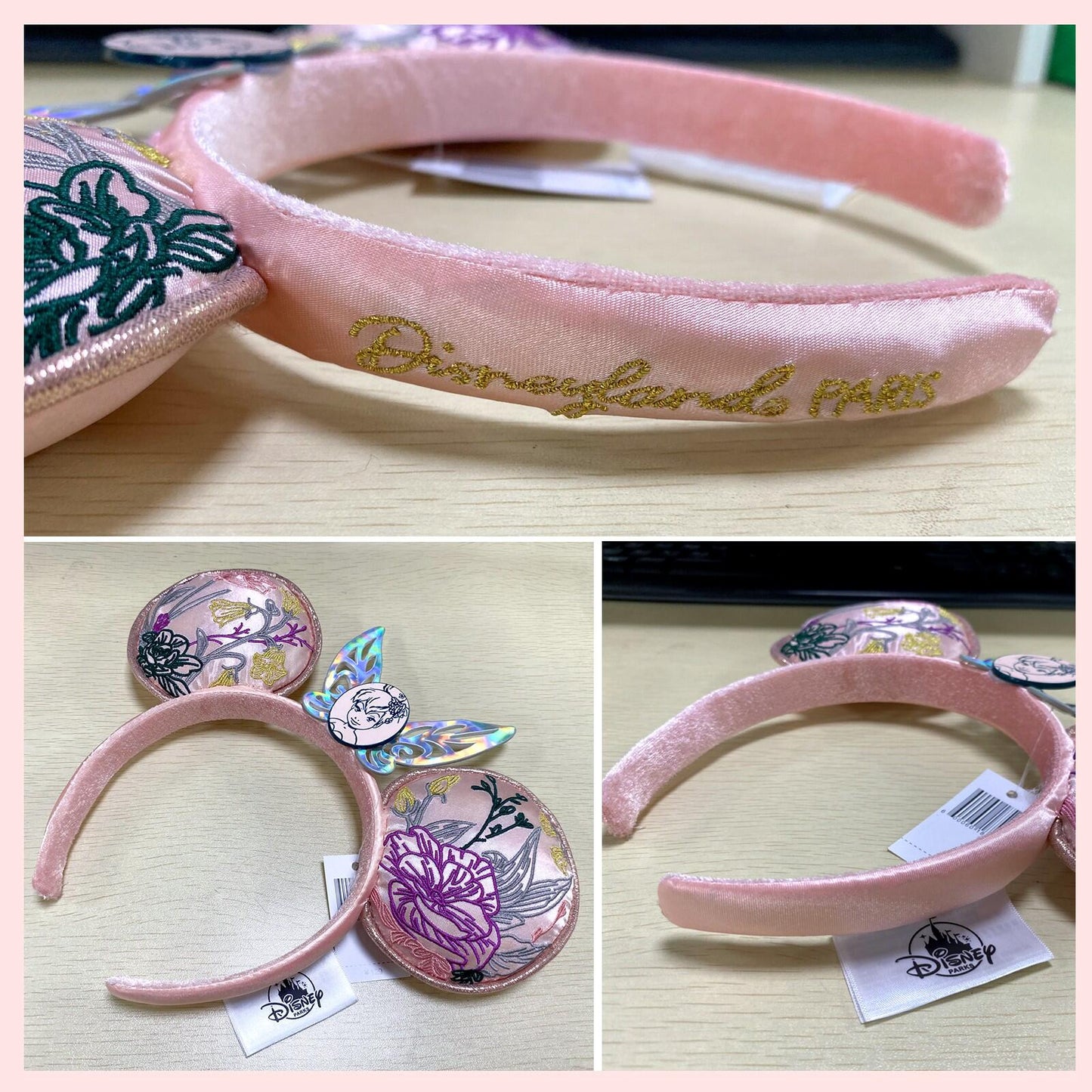 Pink Tinkerbell Paris Exclusive Ears Minnie Ears
