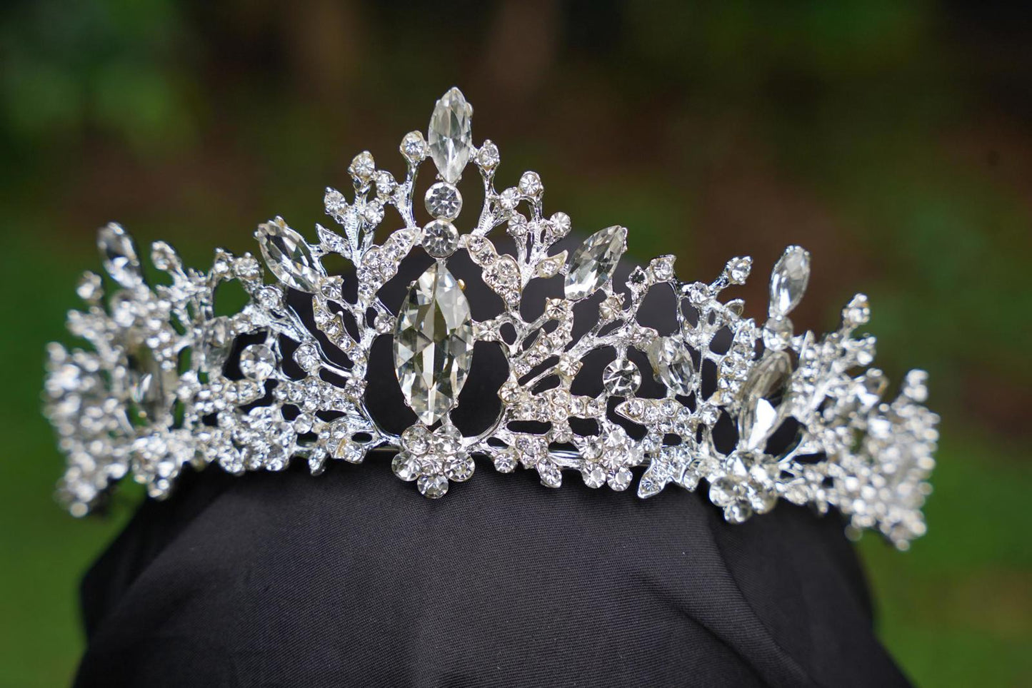 Ice Queen Crystal Tiara Bridal Crown Birthday Wedding Gift Diadem diamond silver