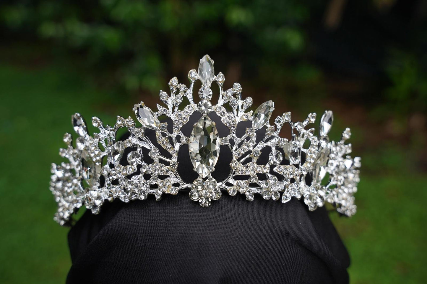 Ice Queen Crystal Tiara Bridal Crown Birthday Wedding Gift Diadem diamond silver