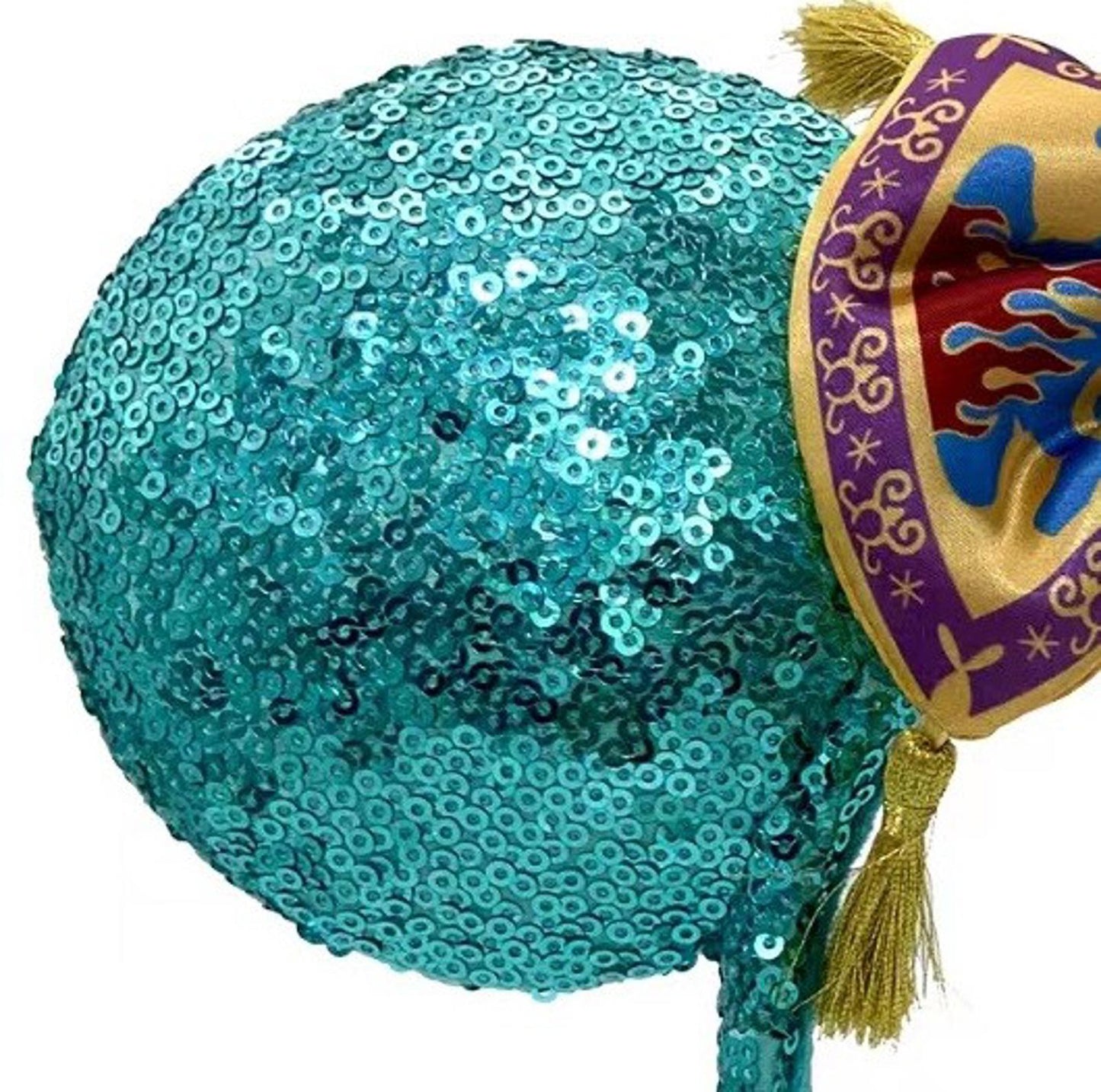 Aladdin Jasmine Magic Carpet Bow Sequin Palace Green Minnie Ears Headband