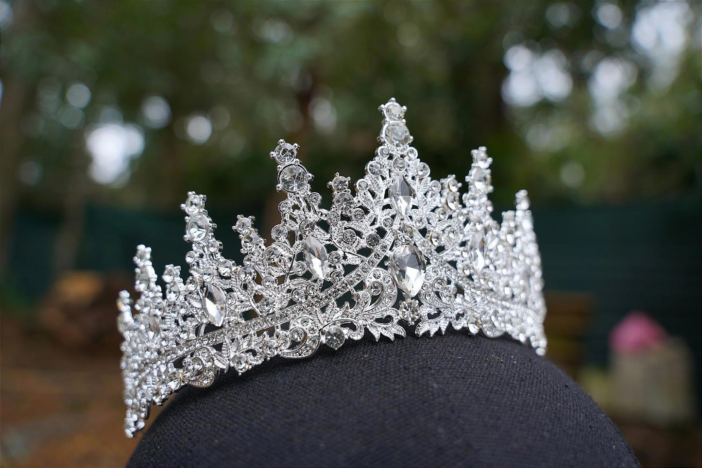 Ice Queen Crystal Silver Crown Tiara, Princess Tiara, Wedding Headband Bridal