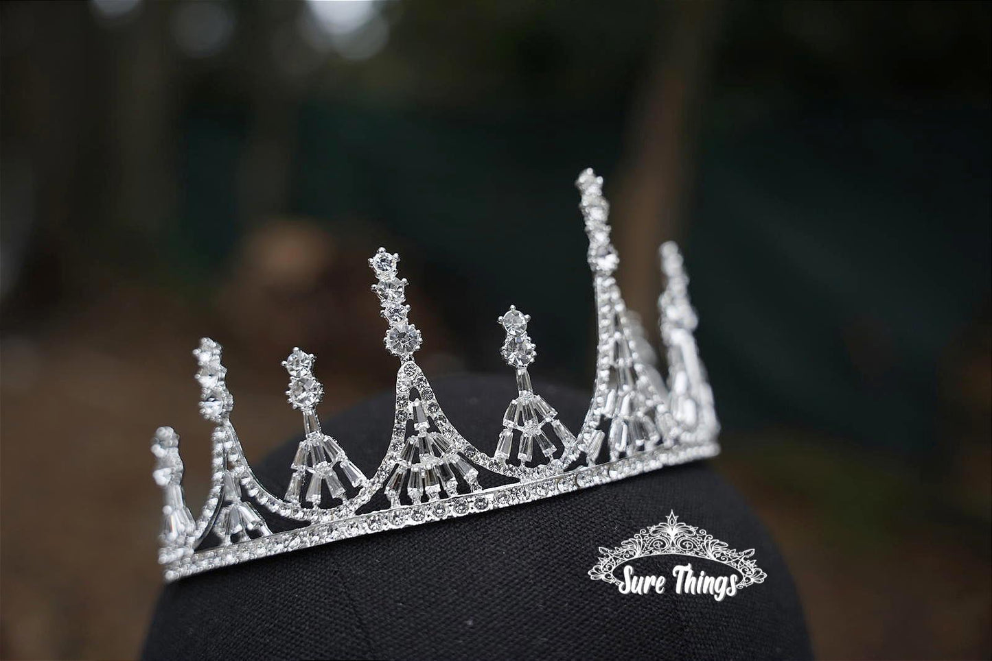 Ice Queen Crystal Silver Crown Tiara, Princess Tiara, Wedding Headband Bridal