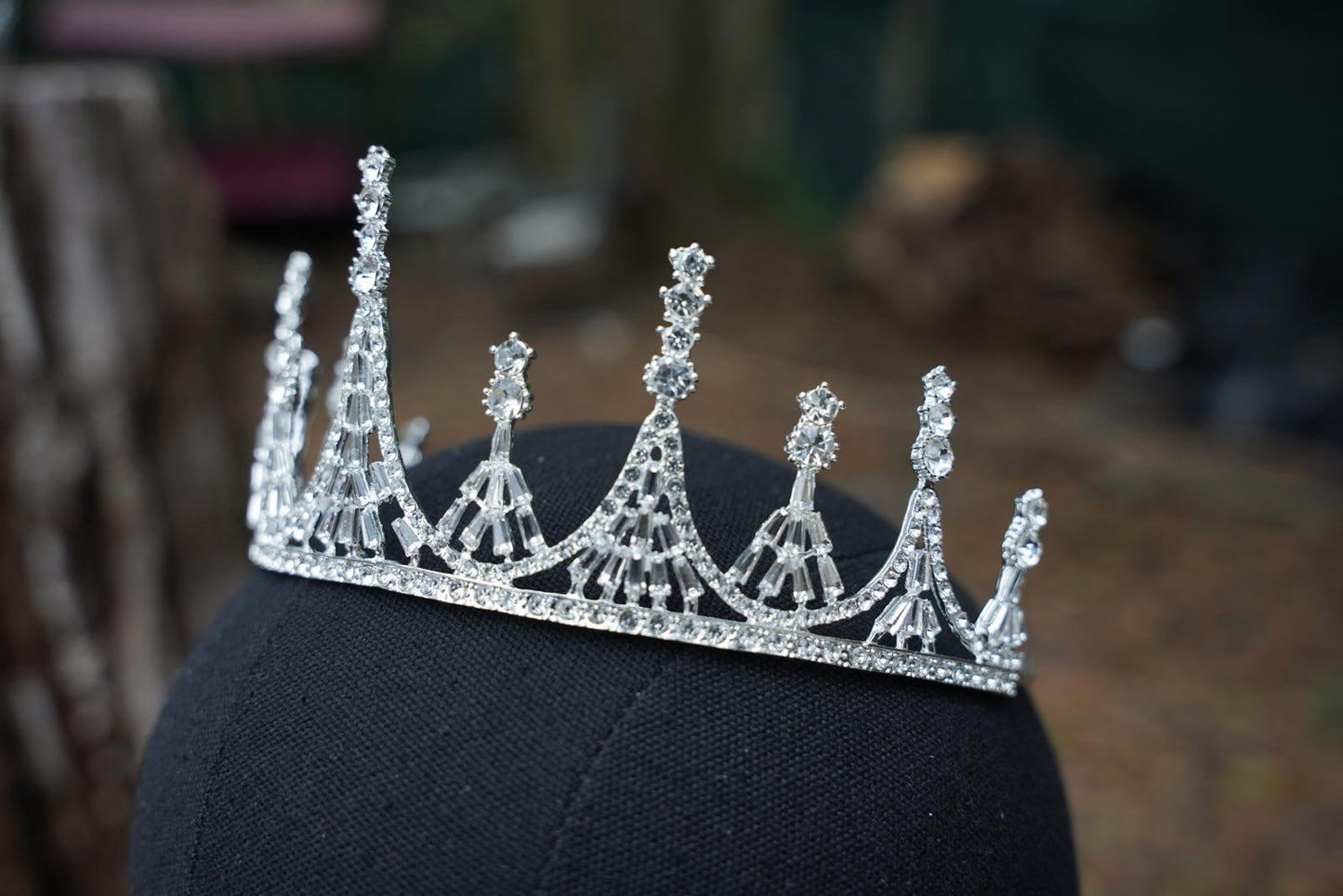Ice Queen Crystal Silver Crown Tiara, Princess Tiara, Wedding Headband Bridal