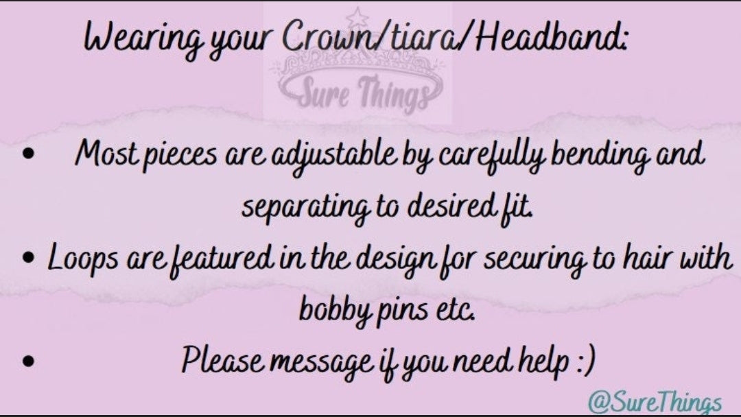 Vintage Baroque gray spiky  Dark Tiara Crown Goth Evil Queen diadem headdress 