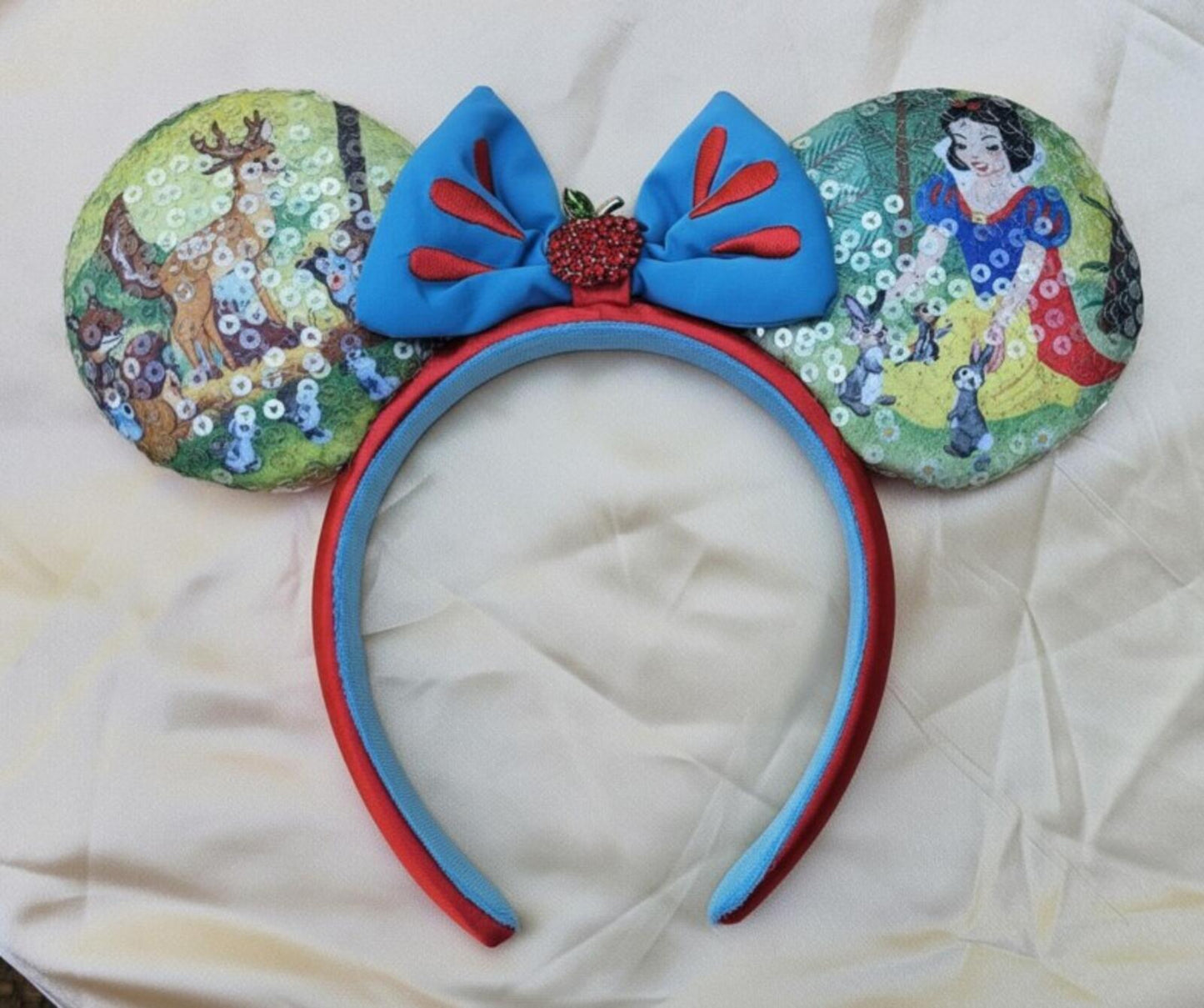 Snow White and friends Minnie Ears sequin headband