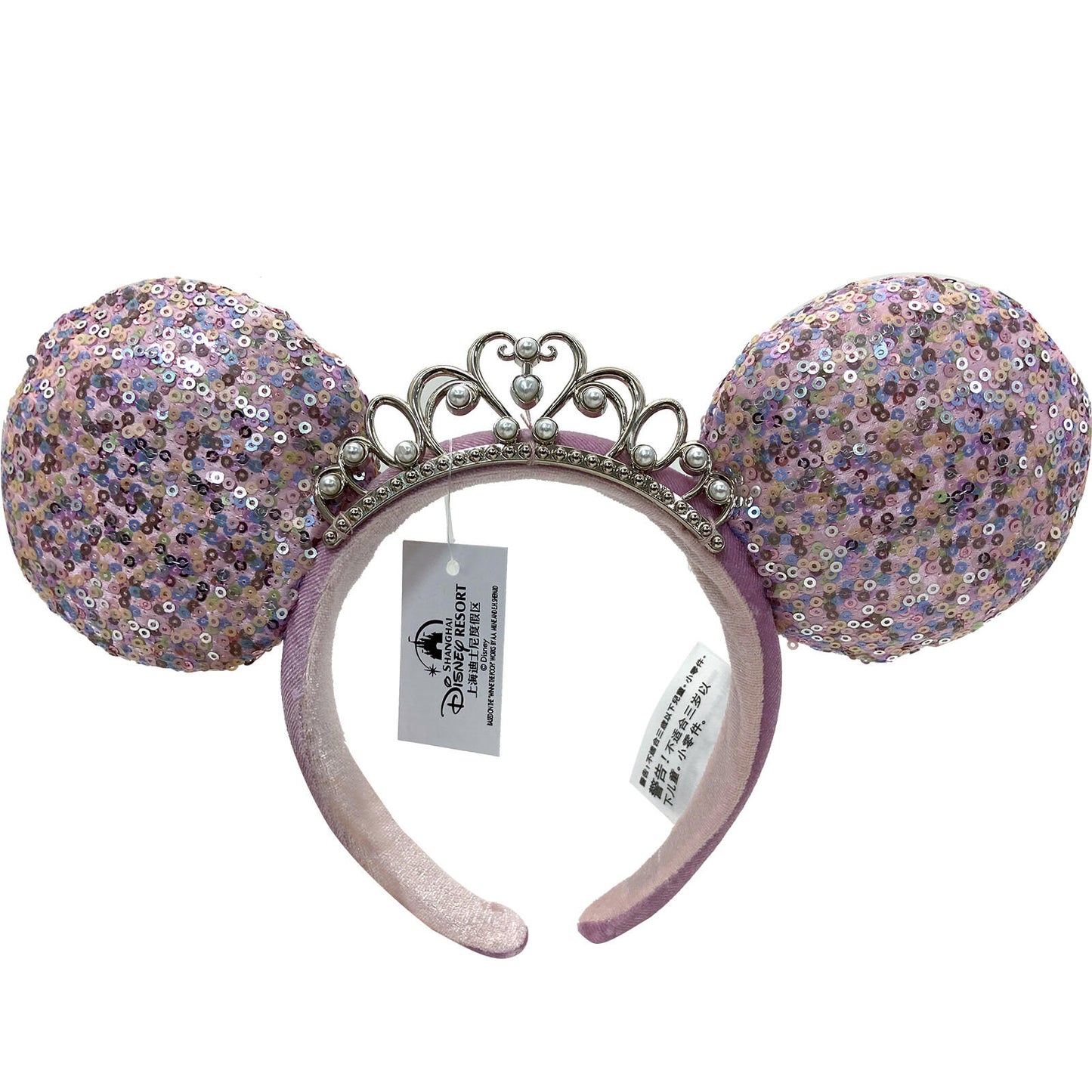 Minnie Mouse Ears Disney Parks Tiara Sequin Princess Crown Headband