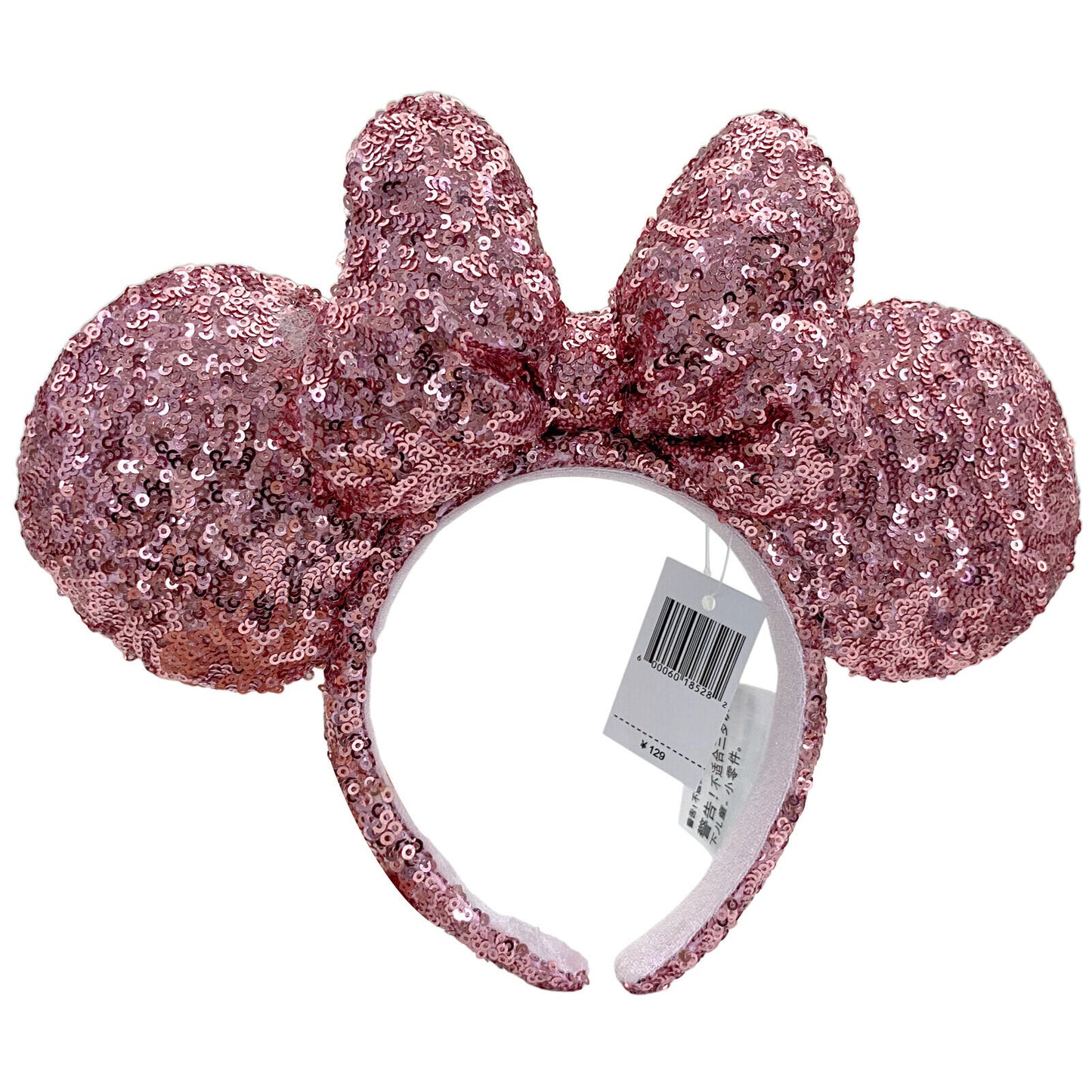 Disney Parks Resort Ears Headband Minnie limited Sequin Pink Puffy Bow