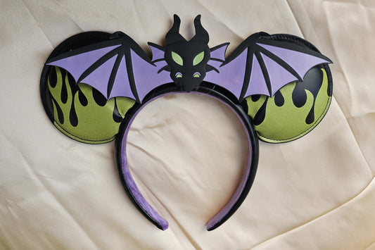 Maleficent Dragon Sleeping Beauty Minnie Ears Headband