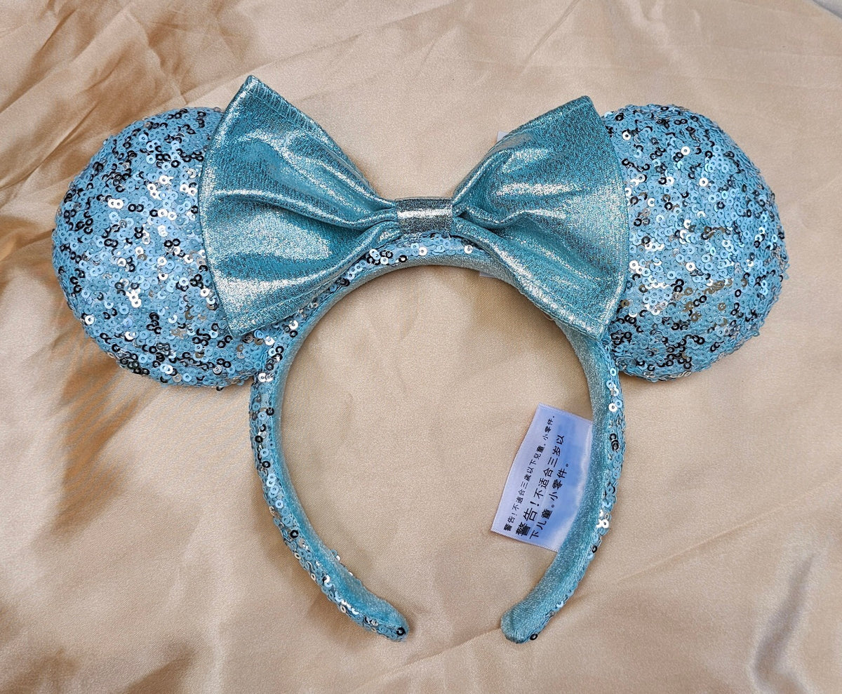 Frozen Arendelle Aqua  Minnie Ears Gift Girl Blue Headband