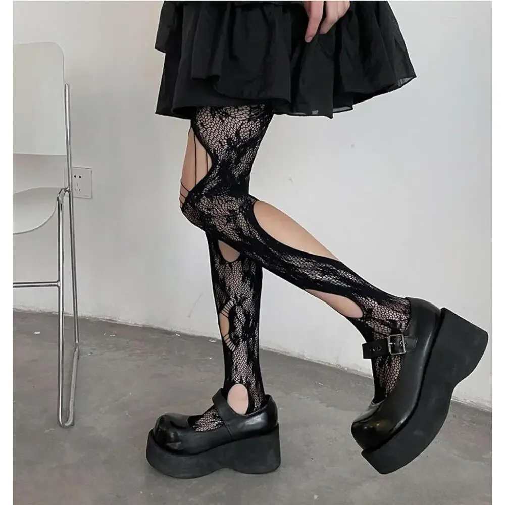 Black fishnet stockings new unique design fishnets goth grunge