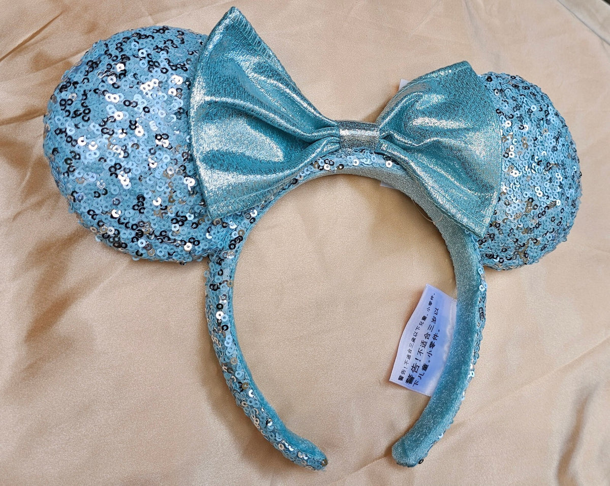 Frozen Arendelle Aqua  Minnie Ears Gift Girl Blue Headband