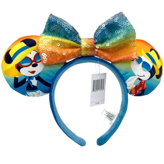 Minnie Mickey Vacation Ears Bow Headband Summer Cruise