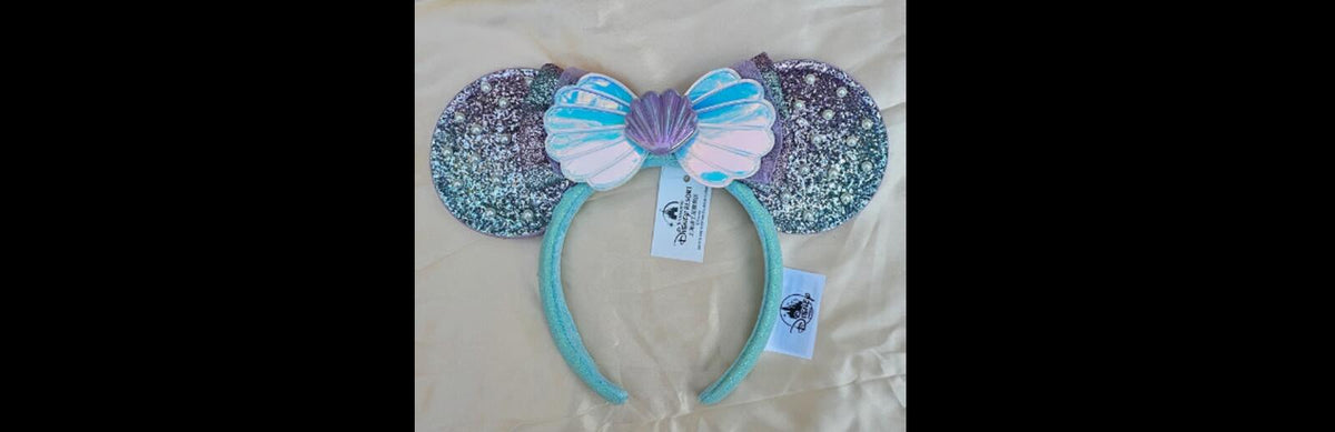The Little Mermaid Ariel Pearl Ears Headband Exclusive NWT