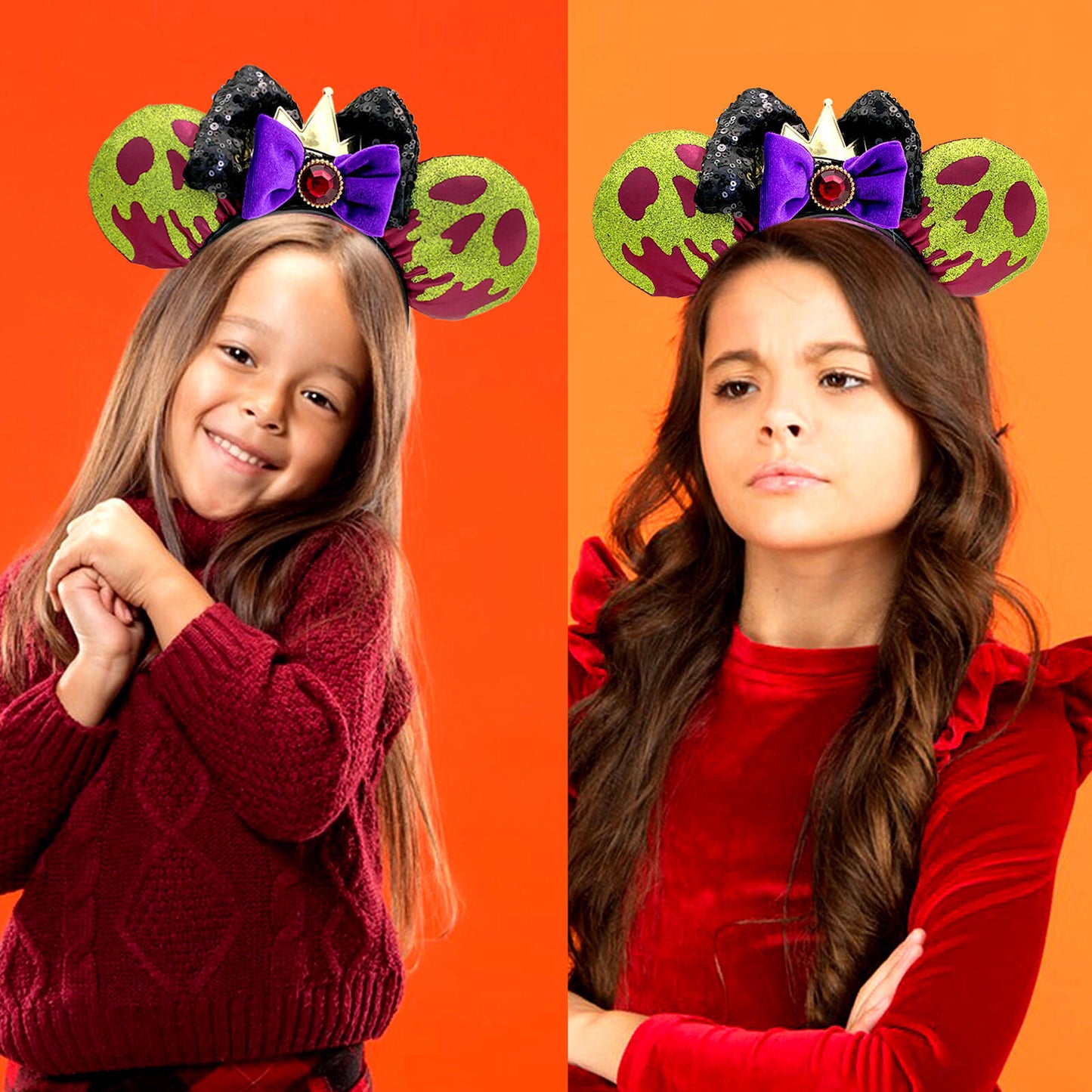 Disney Parks Snow White Evil Queen Poison Apple Minnie Ears Headband