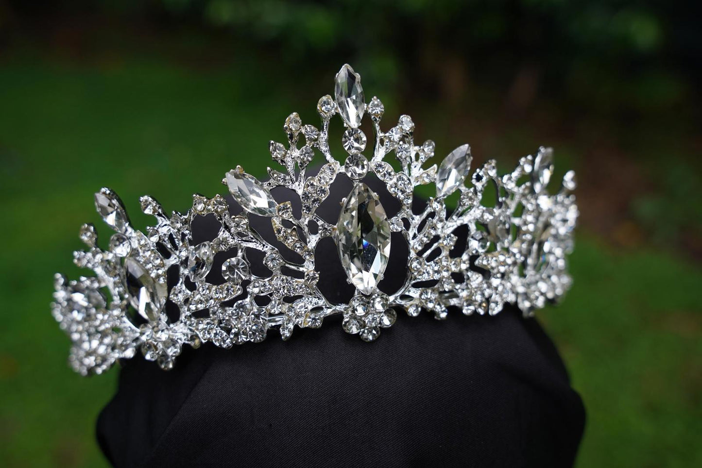 Ice Queen Crystal Tiara Bridal Crown Birthday Wedding Gift Diadem diamond silver