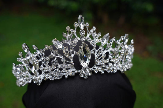 Ice Queen Crystal Tiara Bridal Crown Birthday Wedding Gift Diadem diamond silver