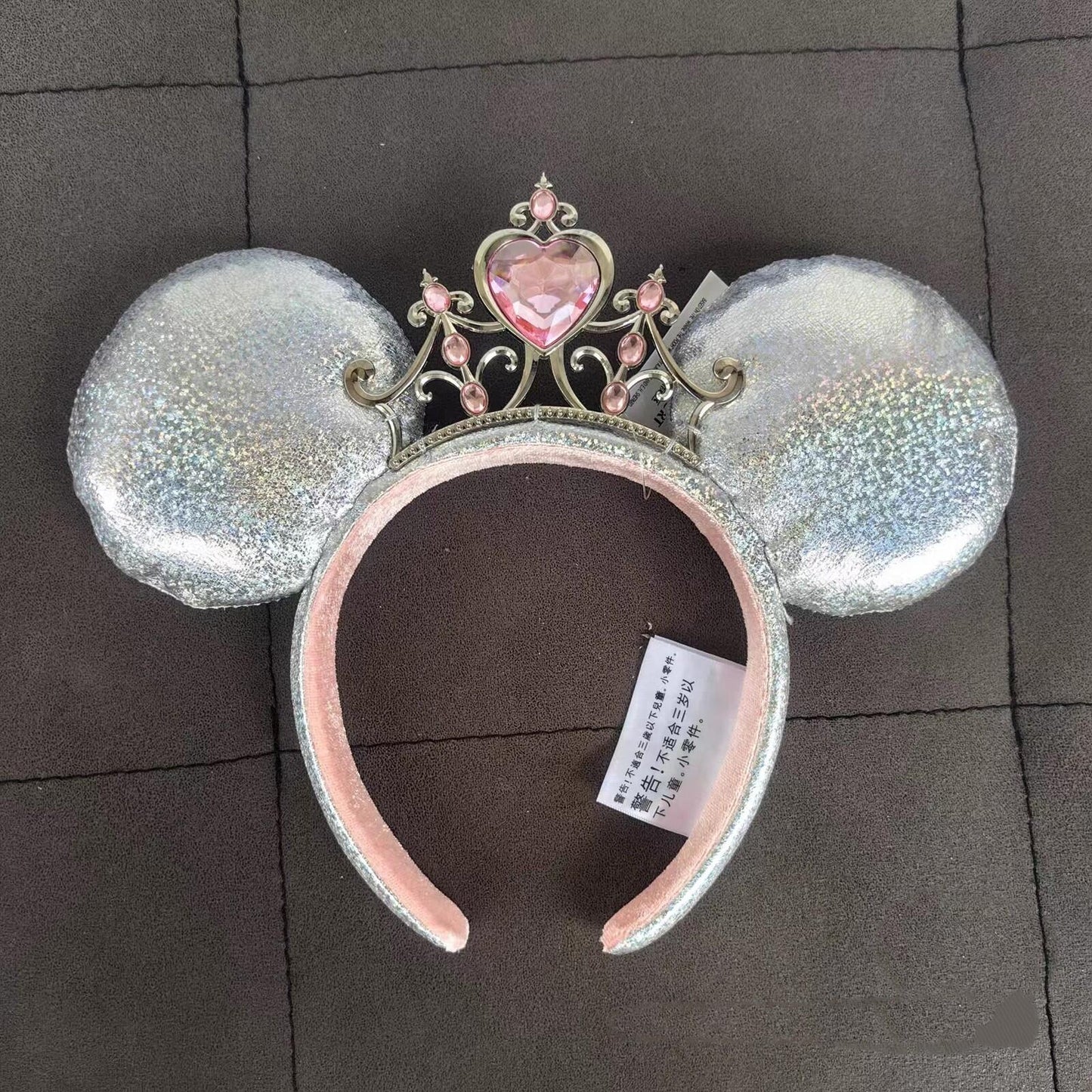 Princess Iridescent Tiara Minnie Mouse Ears Headband 2025 Silver