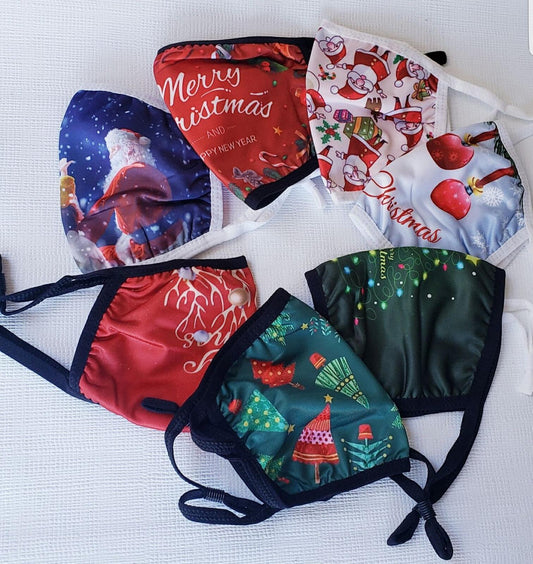7 Xmas Masks Christmas cotton child size