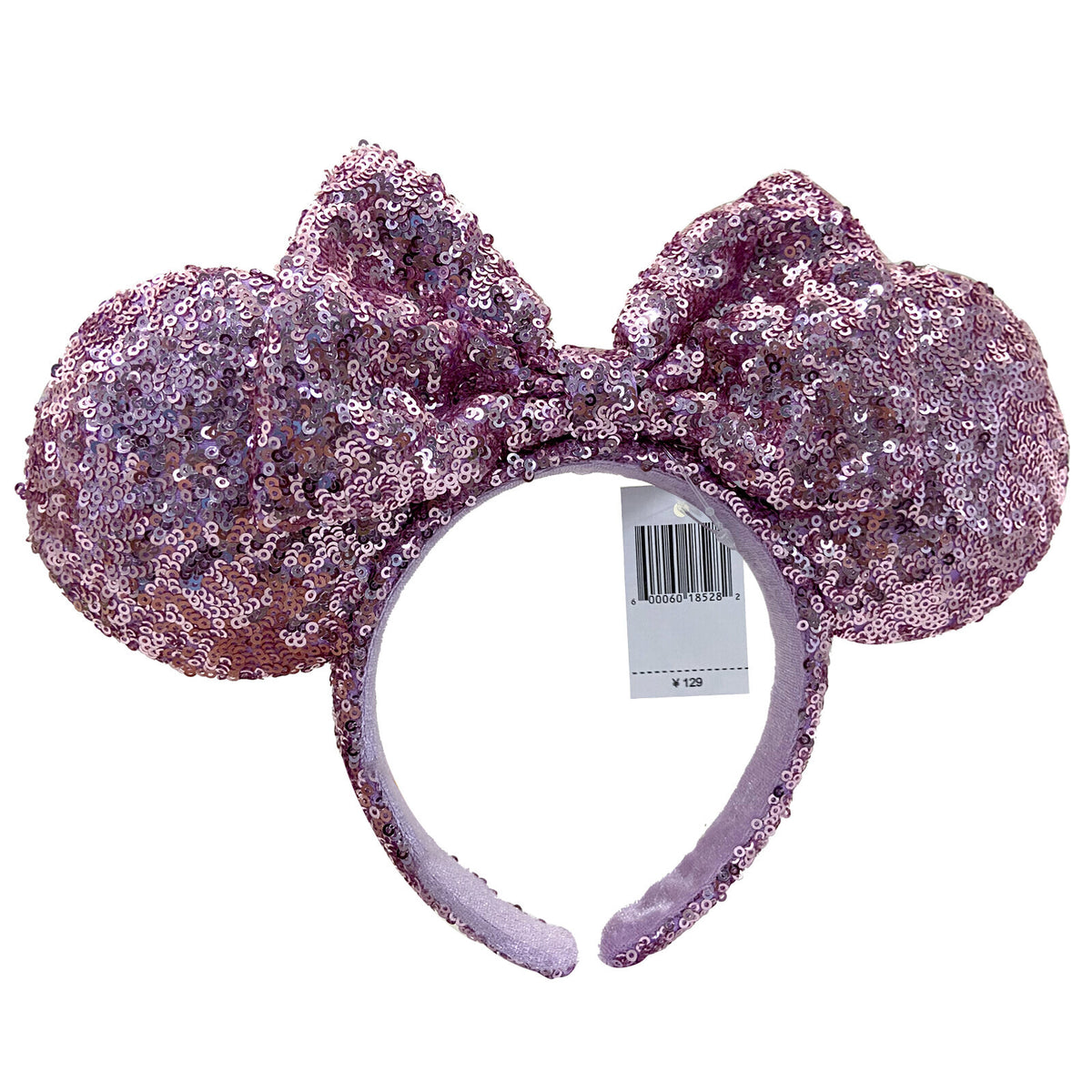 Pink Lavender Minnie Mouse Ears Headband Sequins Bow