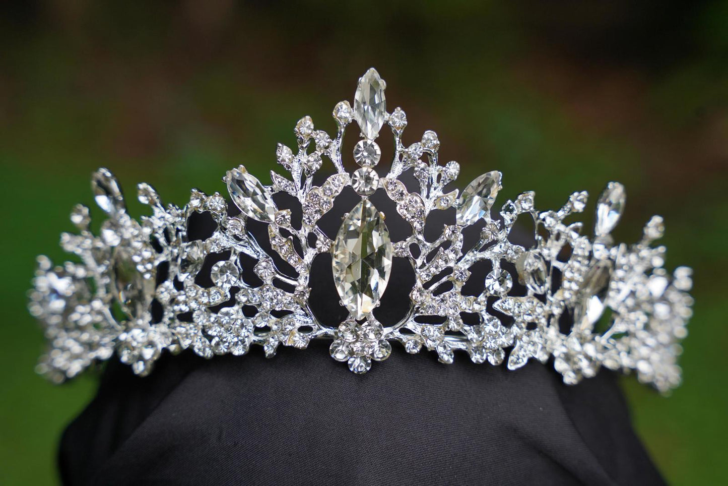 Ice Queen Crystal Tiara Bridal Crown Birthday Wedding Gift Diadem diamond silver