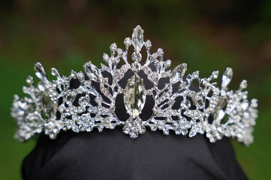 Ice Queen Crystal Tiara Bridal Crown Birthday Wedding Gift Diadem diamond silver