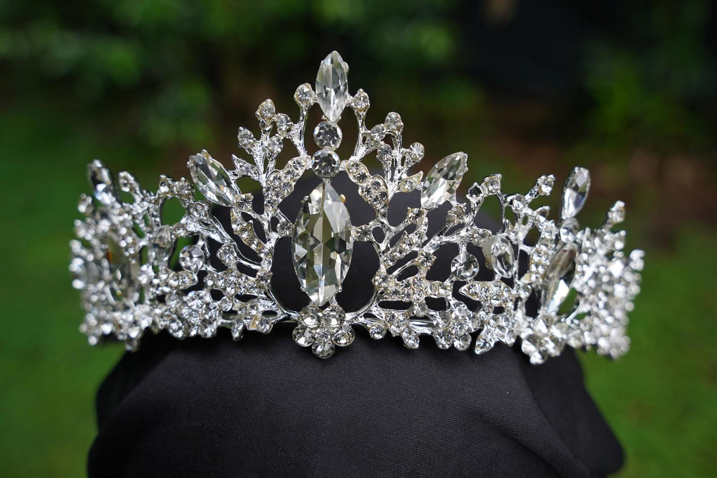 Ice Queen Crystal Tiara Bridal Crown Birthday Wedding Gift Diadem diamond silver
