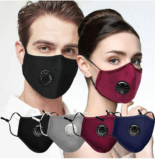 Anti Fog Masks for glasses Nose Wire Vent Respirator Adjustable ear straps Cotton Breathable Machine Washable Durable Reusable multi pack