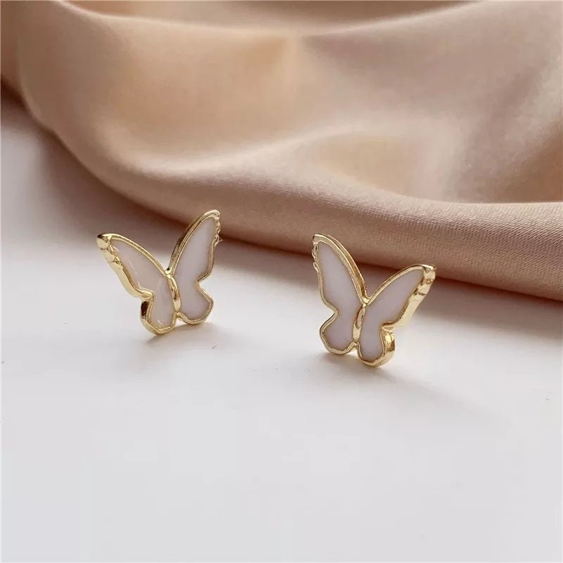 Butterfly Earrings beautiful gold short or dangle Jewelry