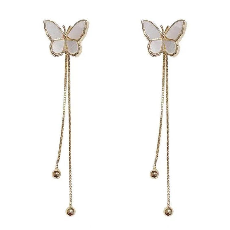 Butterfly Earrings beautiful gold short or dangle Jewelry