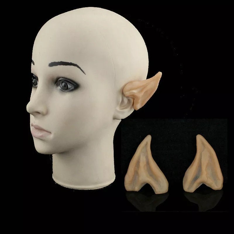 Elf ears latex pair flexible pointed elven faerie anime cosplay fantasy