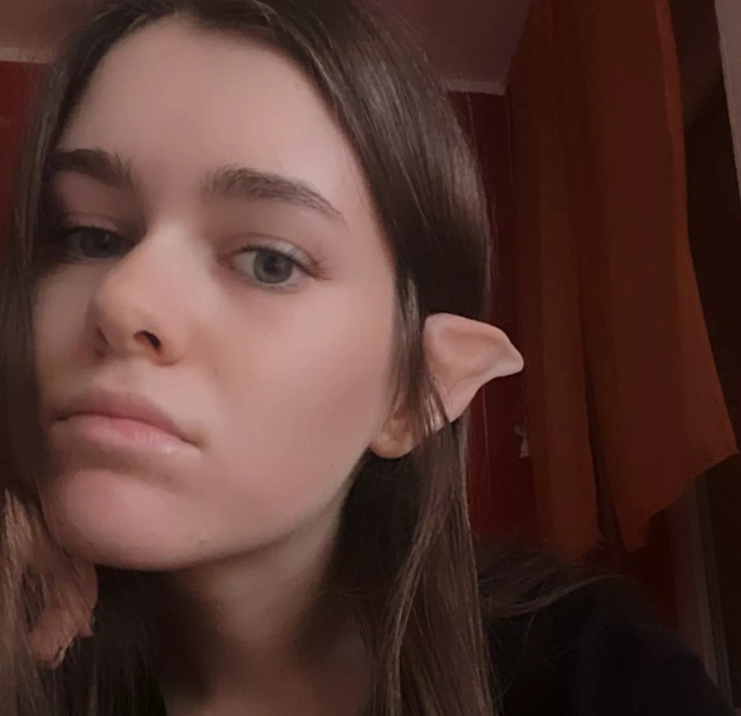 Elf ears latex pair flexible pointed elven faerie anime cosplay fantasy